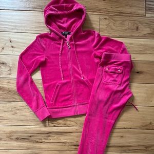 Vintage velour Juicy Couture “bling” jogger tracksuit XS/small